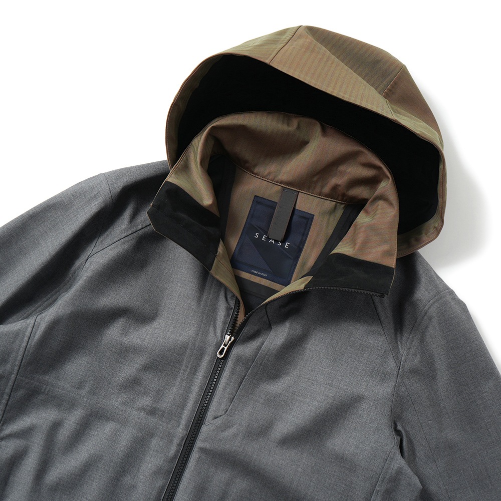 SEASE シーズ SUMMER BALMA OJ068/TN701 サマーバルマ ウール 3レイヤー シェルジャケット N21 STEEL GREY