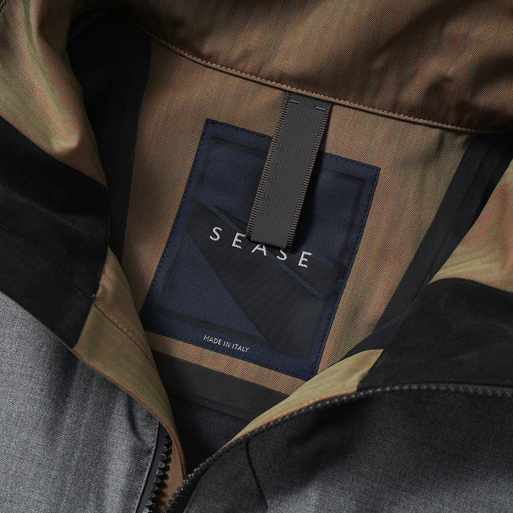 SEASE シーズ SUMMER BALMA OJ068/TN701 サマーバルマ ウール 3レイヤー シェルジャケット N21 STEEL GREY