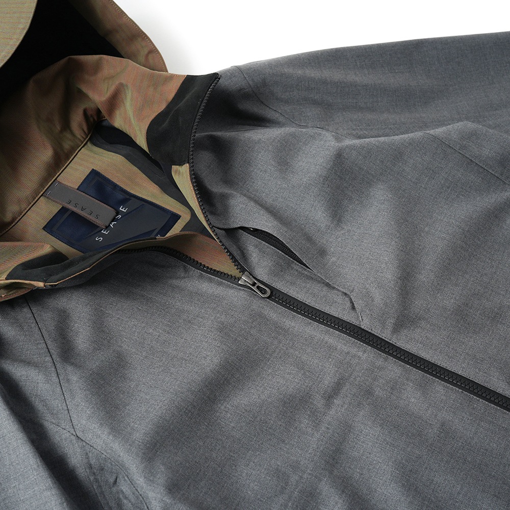 SEASE シーズ SUMMER BALMA OJ068/TN701 サマーバルマ ウール 3レイヤー シェルジャケット N21 STEEL GREY