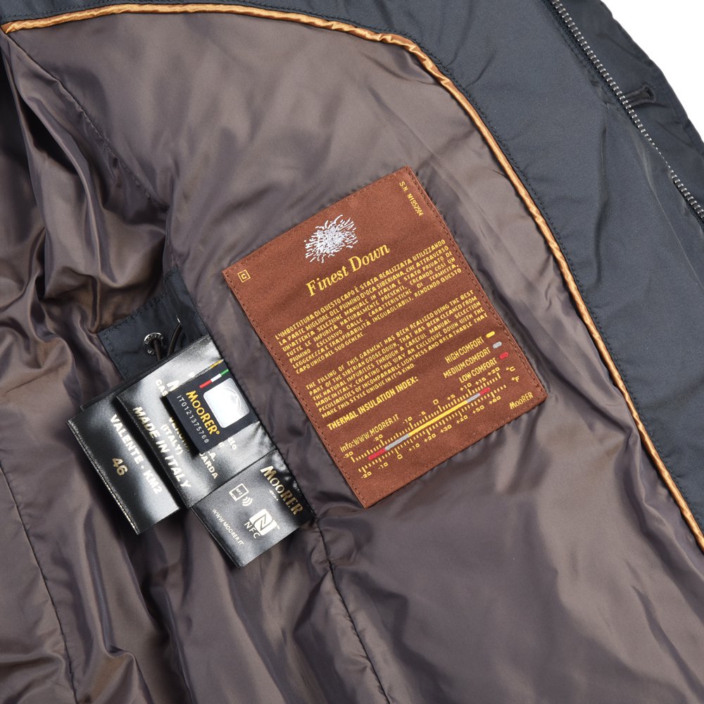 MOORER ムーレー VALENTE-KM2 ポリエステル ラビットファー ダウンコート