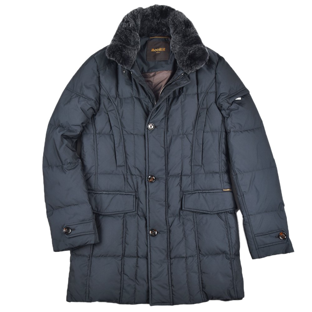 MOORER ムーレー VALENTE-KM2 ポリエステル ラビットファー ダウンコート