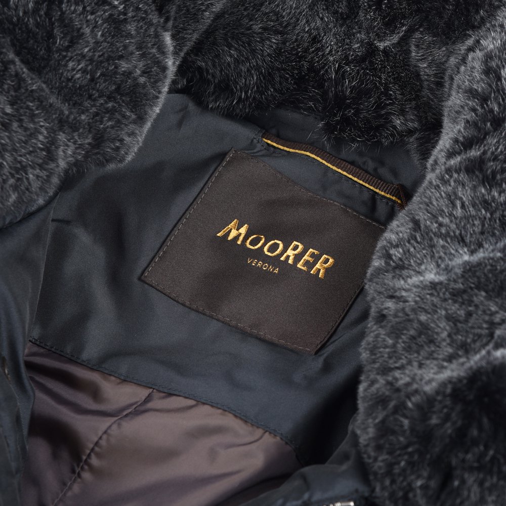 MOORER ムーレー VALENTE-KM2 ポリエステル ラビットファー ダウンコート