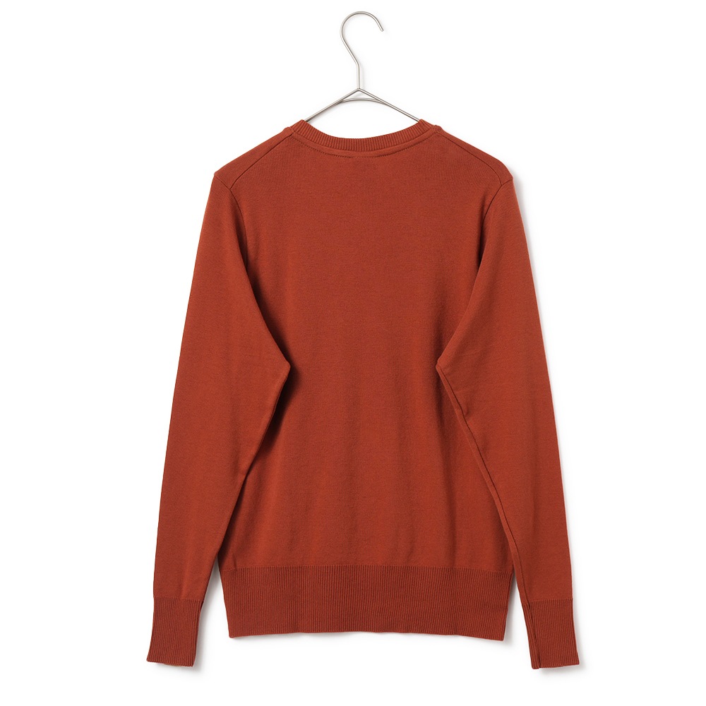 GICIPI ジチピ 2513A FRAGORA Cotone Soft フラーゴラ クルーネック ジャストフィット ニットソー Mattone