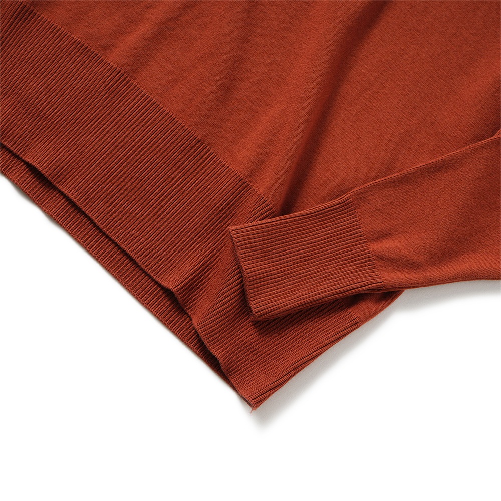 GICIPI ジチピ 2513A FRAGORA Cotone Soft フラーゴラ クルーネック ジャストフィット ニットソー Mattone