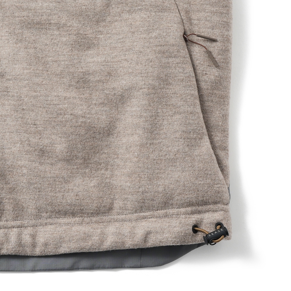 SEASE シーズ PADDED EXPLORER VEST OV034/TJ109 中綿 エクスプローラー ベスト N41 OYSTER