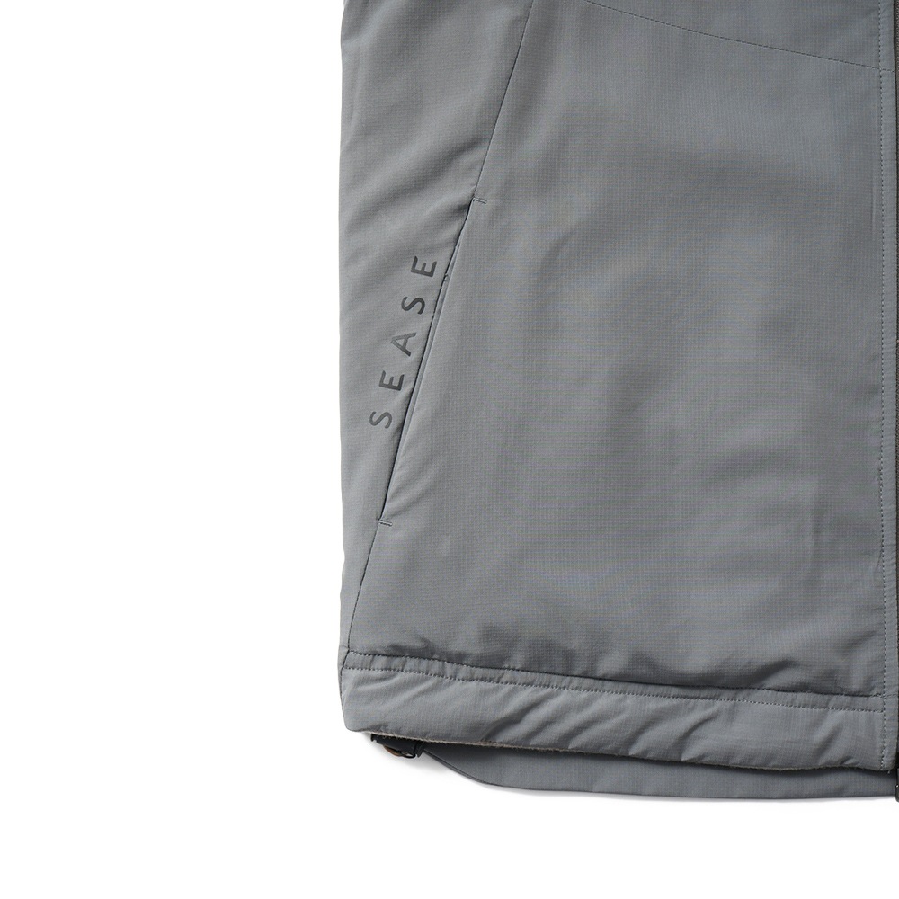 SEASE シーズ PADDED EXPLORER VEST OV034/TJ109 中綿 エクスプローラー ベスト N41 OYSTER