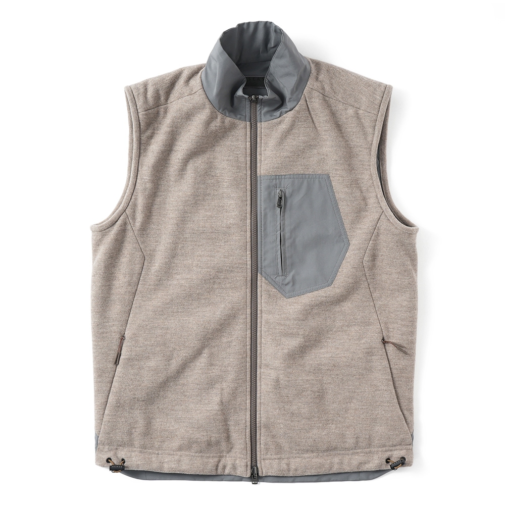 SEASE シーズ PADDED EXPLORER VEST OV034/TJ109 中綿 エクスプローラー ベスト N41 OYSTER