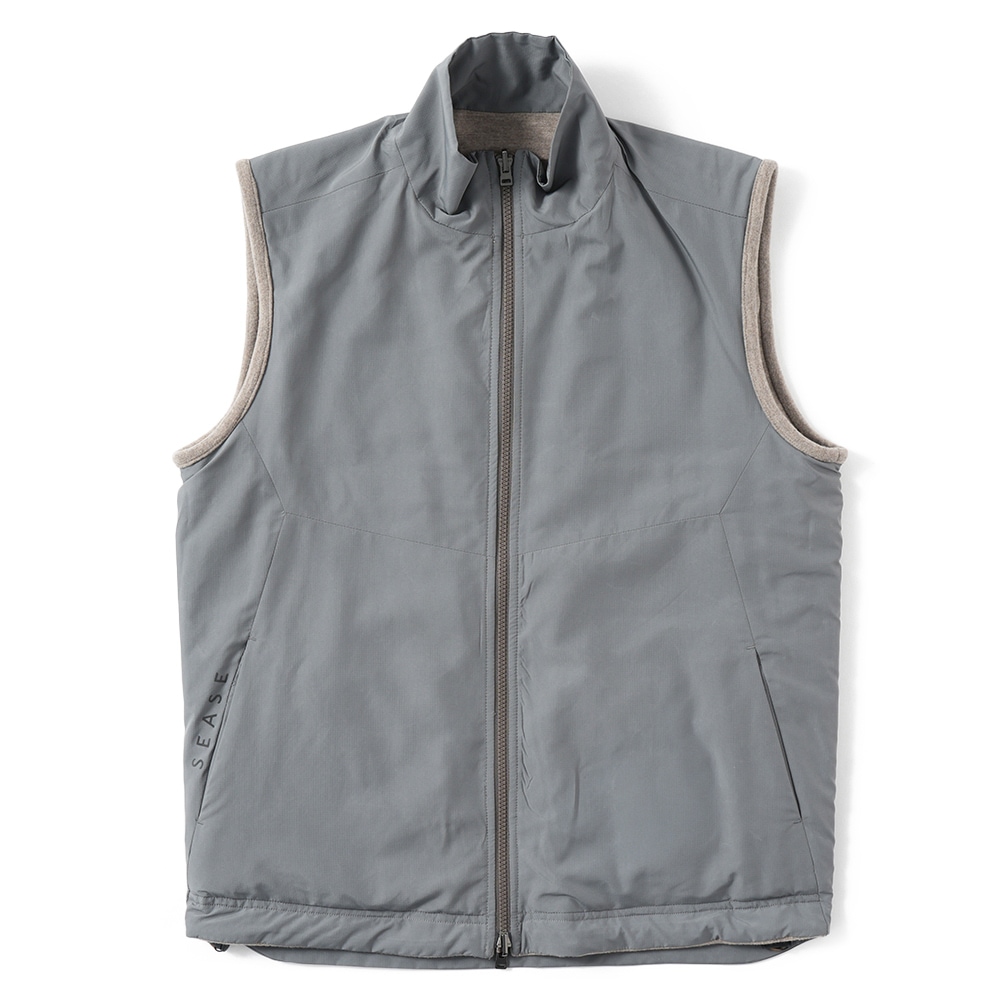 SEASE シーズ PADDED EXPLORER VEST OV034/TJ109 中綿 エクスプローラー ベスト N41 OYSTER
