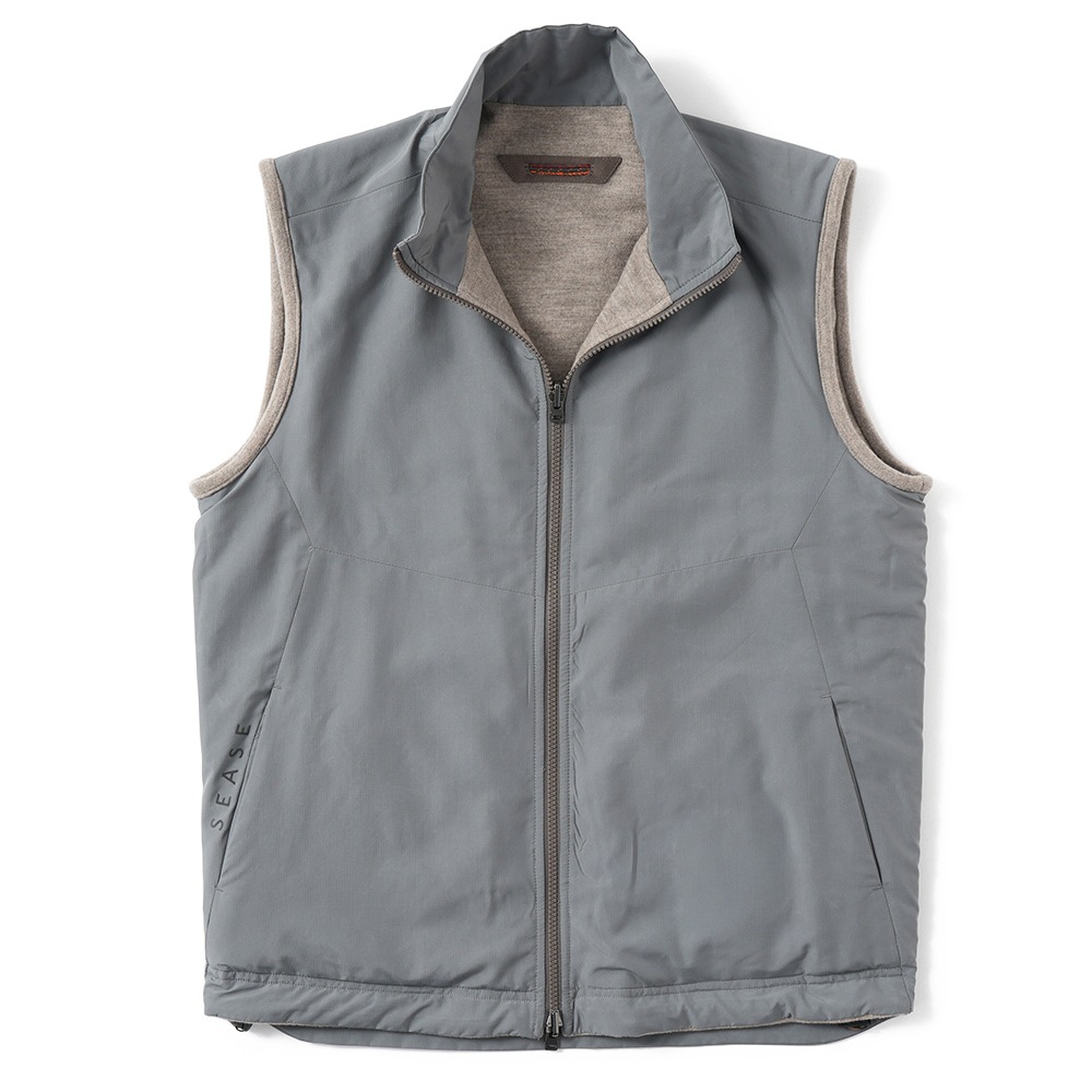 SEASE シーズ PADDED EXPLORER VEST OV034/TJ109 中綿 エクスプローラー ベスト N41 OYSTER
