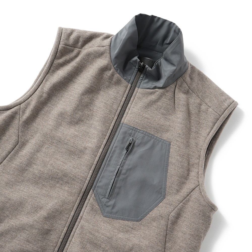 SEASE シーズ PADDED EXPLORER VEST OV034/TJ109 中綿 エクスプローラー ベスト N41 OYSTER