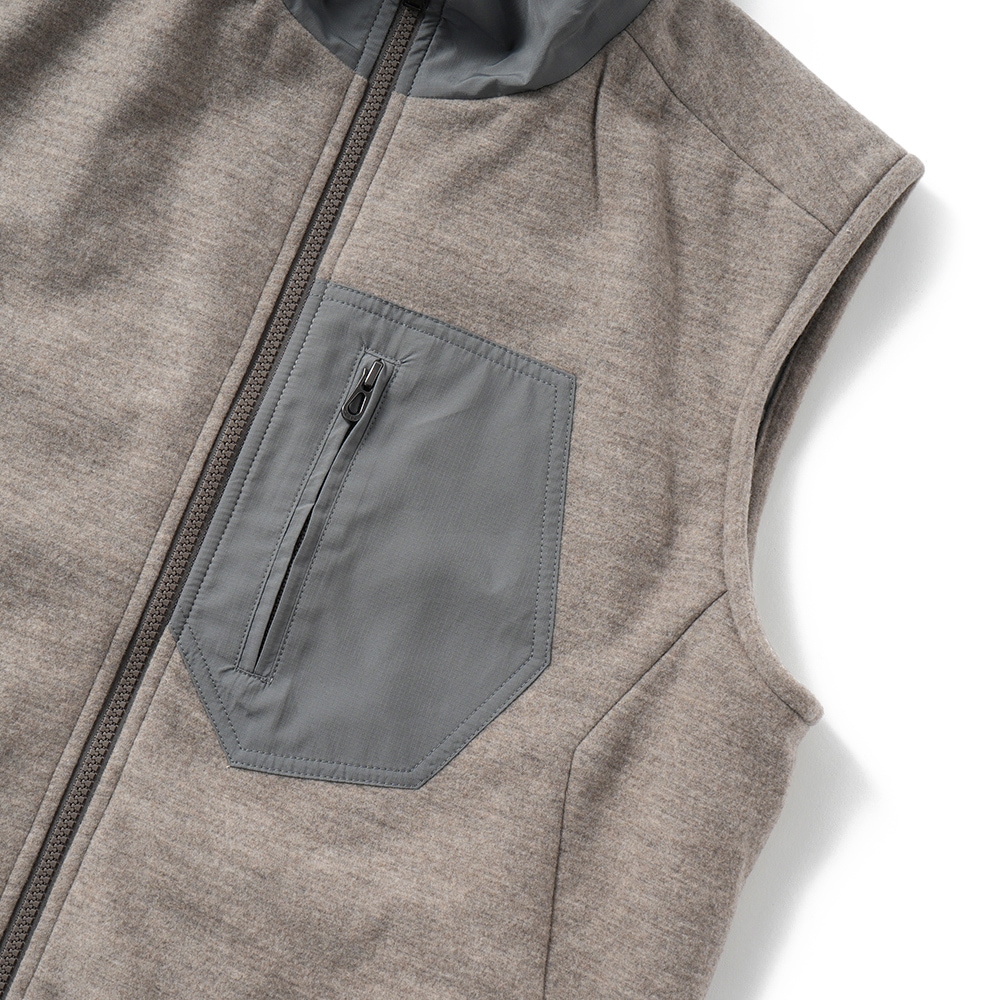 SEASE シーズ PADDED EXPLORER VEST OV034/TJ109 中綿 エクスプローラー ベスト N41 OYSTER