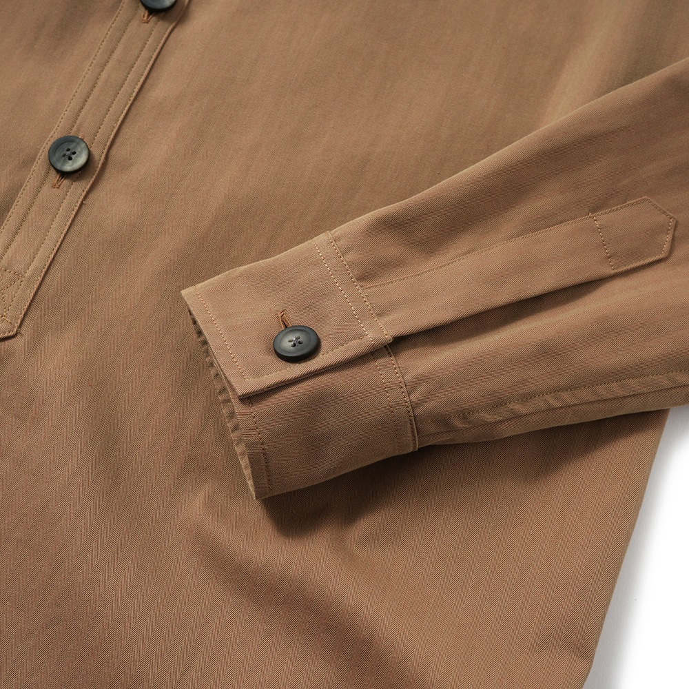 SEASE シーズ CAMICIA GENERALE JJ043/TN363 コットン ソラーロ ヘリンボーン オーバーシャツ R11 IRIDESCENT DESERT