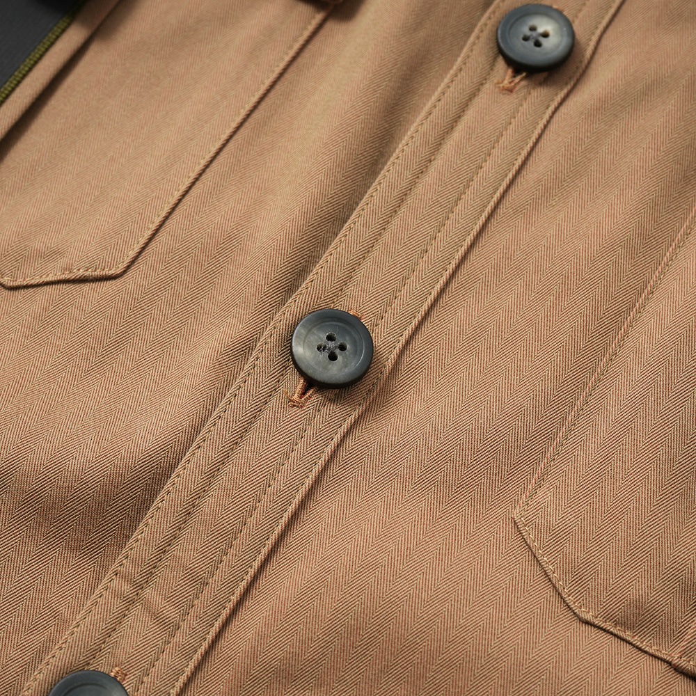 SEASE シーズ CAMICIA GENERALE JJ043/TN363 コットン ソラーロ ヘリンボーン オーバーシャツ R11 IRIDESCENT DESERT