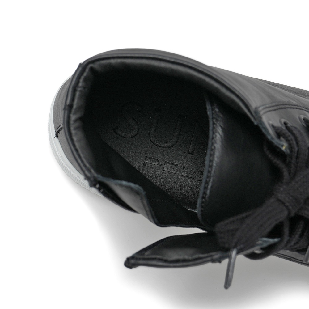 PELLICO SUNNY ペリーコサニー GIOIA M029 LOTUS 3.5cm スムースレザー ハイカットシューズ BLACK