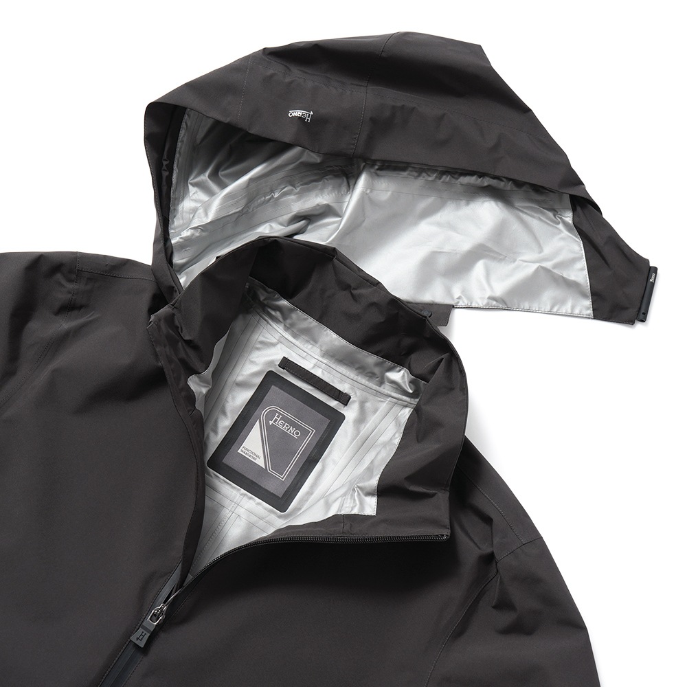 HERNO ヘルノ FUNCTIONAL WARDROBE GORE-TEX 2レイヤー デタッチャブルフード ブルゾン GI000458U-11124 BROWN