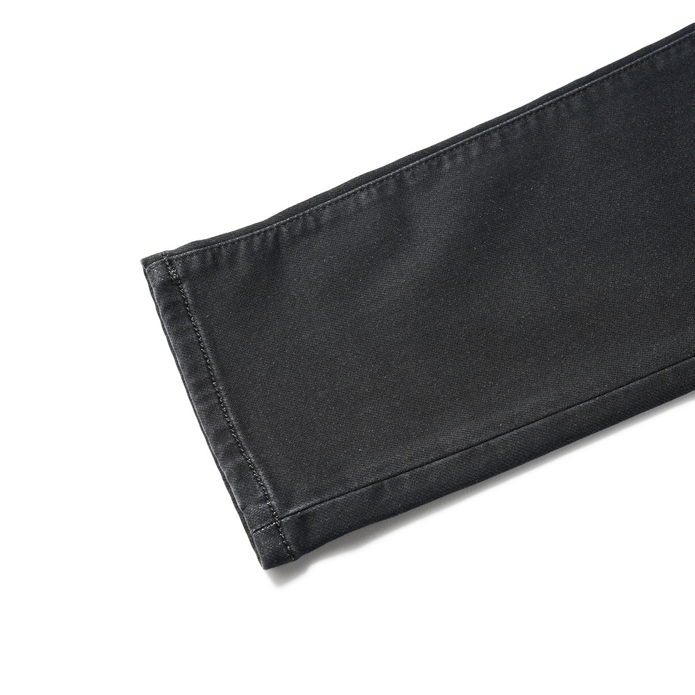 ROY ROGER'S ロイ ロジャース LEONARD JP MAN BLACK FLEECE DARK レオナルド デニムライクスウェット 5ポケットパンツ DENIM BLACK