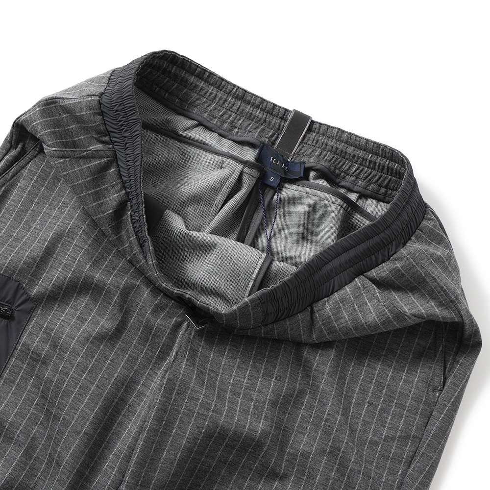 SEASE シーズ JERSEY DRAWSTRING PANT PT056/TJ174 ジャージードローストリングパンツ N64 DARK GREY