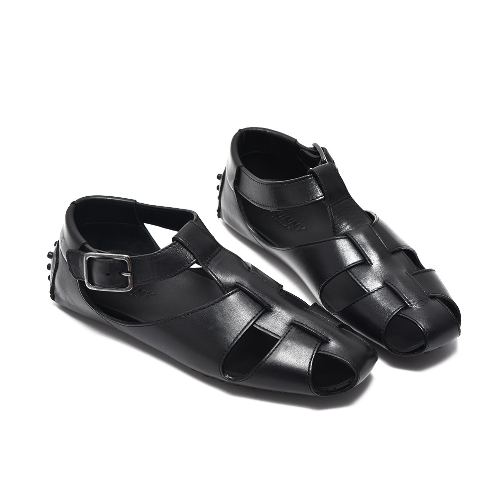 PELLICO サンダル 黒 SALA スムース グルカサンダル 2.0cm BLACK | PELLICO SUNNY