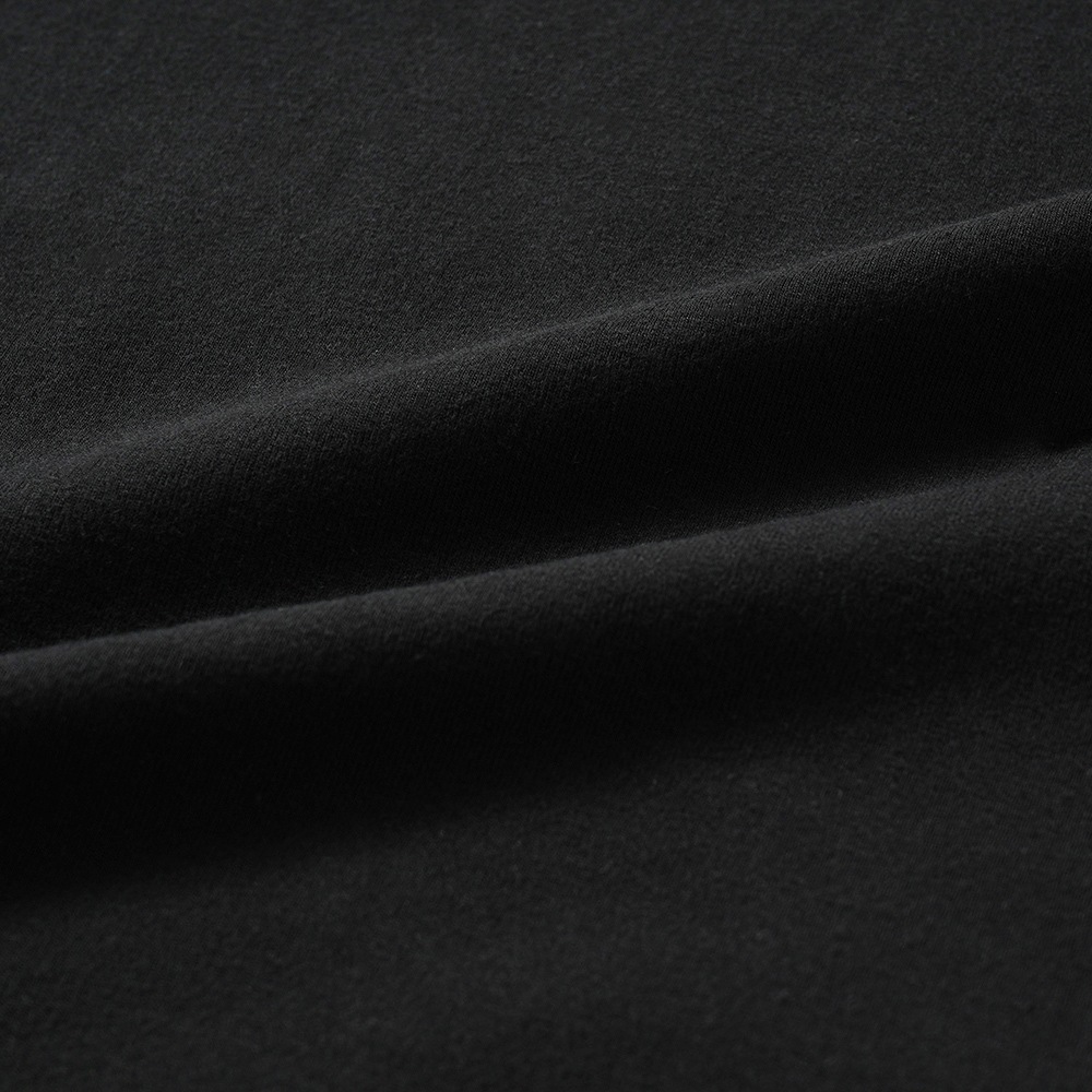 GICIPI ジチピ 2409A DELFINO デルフィーノ COSTINA 1x1 コスティーナ ウノ・ペル・ウノ クルーネック ベーシックフィット ロングスリーブカットソー NERO