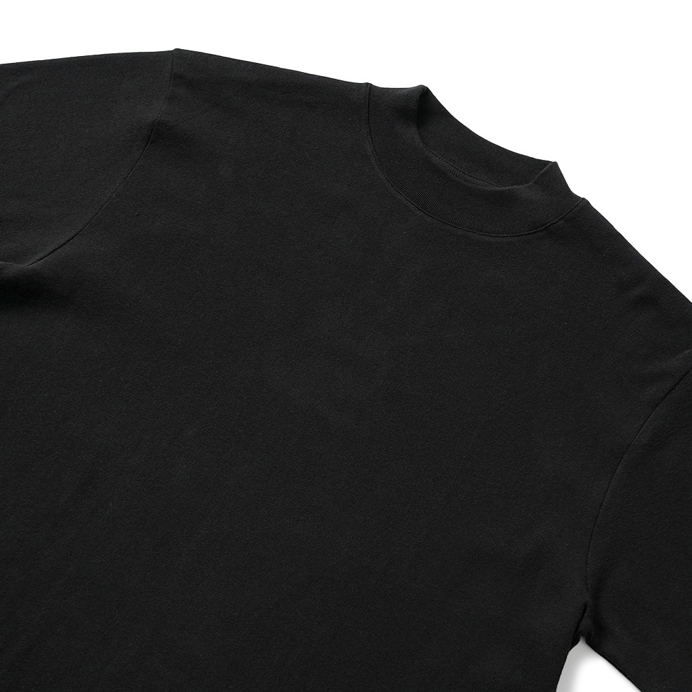 GICIPI ジチピ 2409A DELFINO デルフィーノ COSTINA 1x1 コスティーナ ウノ・ペル・ウノ クルーネック ベーシックフィット ロングスリーブカットソー NERO