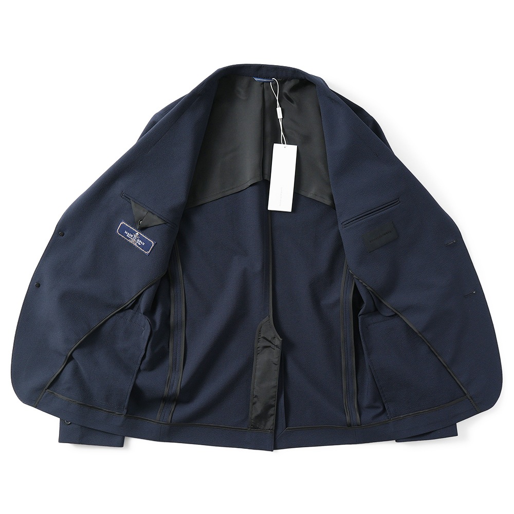 junhashimoto ジュンハシモト LIGHT 2B JACKET -STRETCH SEERSUCKER- ライト2B ジャケット ストレッチシアサッカー 1032510006 NAVY