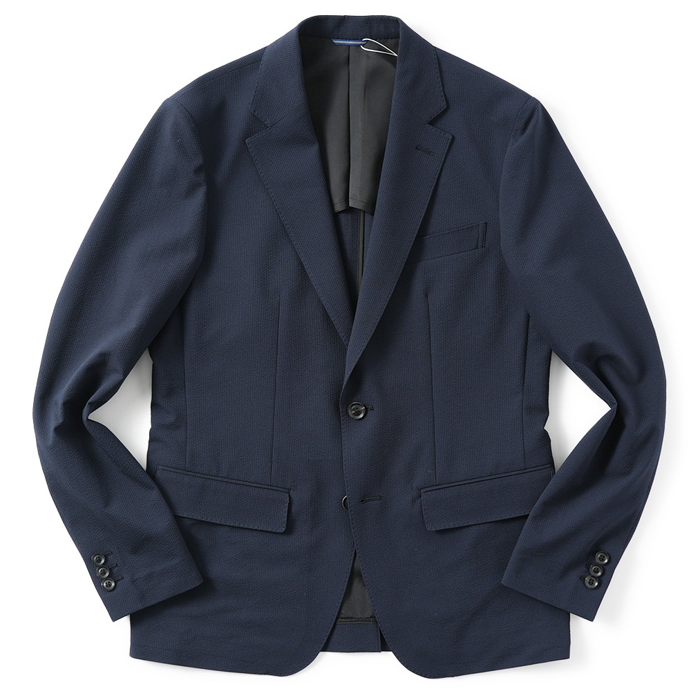 junhashimoto ジュンハシモト LIGHT 2B JACKET -STRETCH SEERSUCKER- ライト2B ジャケット ストレッチシアサッカー 1032510006 NAVY