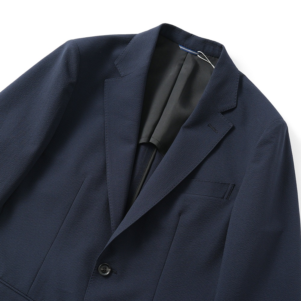 junhashimoto ジュンハシモト LIGHT 2B JACKET -STRETCH SEERSUCKER- ライト2B ジャケット ストレッチシアサッカー 1032510006 NAVY