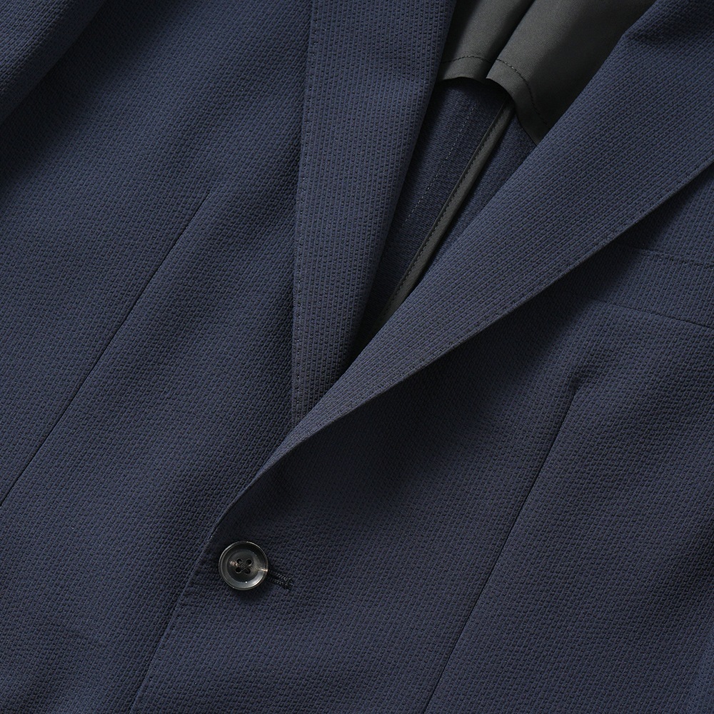 junhashimoto ジュンハシモト LIGHT 2B JACKET -STRETCH SEERSUCKER- ライト2B ジャケット ストレッチシアサッカー 1032510006 NAVY