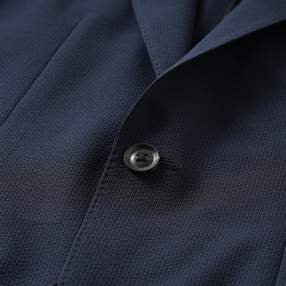 junhashimoto ジュンハシモト LIGHT 2B JACKET -STRETCH SEERSUCKER- ライト2B ジャケット ストレッチシアサッカー 1032510006 NAVY