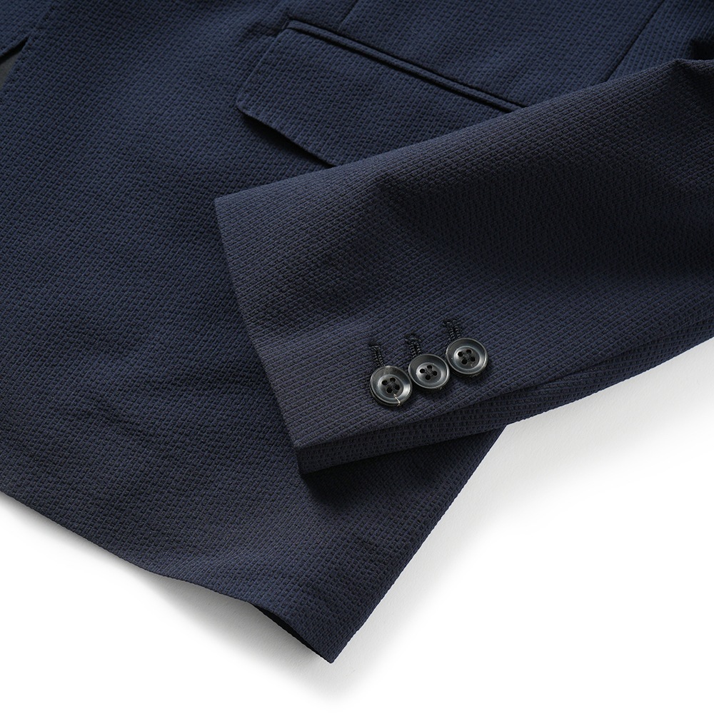 junhashimoto ジュンハシモト LIGHT 2B JACKET -STRETCH SEERSUCKER- ライト2B ジャケット ストレッチシアサッカー 1032510006 NAVY