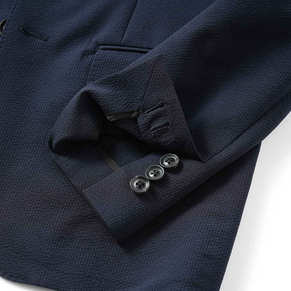 junhashimoto ジュンハシモト LIGHT 2B JACKET -STRETCH SEERSUCKER- ライト2B ジャケット ストレッチシアサッカー 1032510006 NAVY