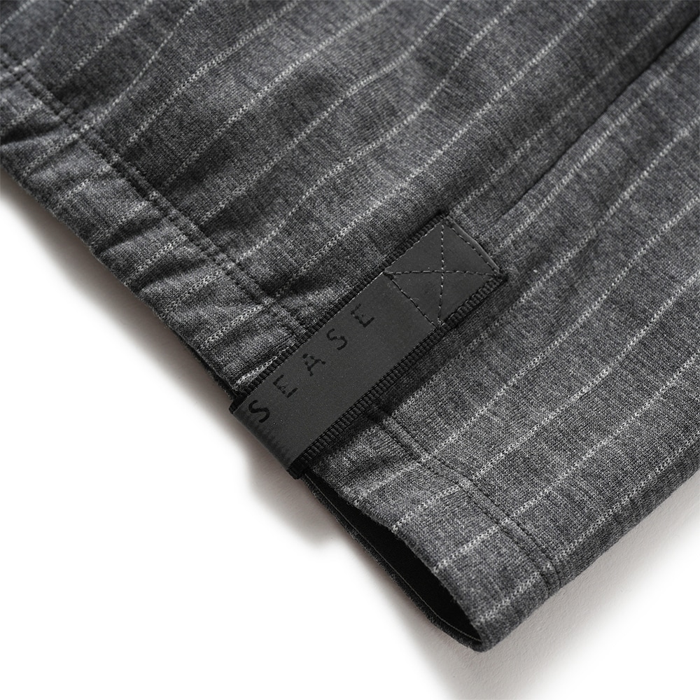 SEASE シーズ ZIPPED HOODIE HYBRID WH049/TJ109 ジップフーディ ハイブリッド N65 GRAPHITE GREY