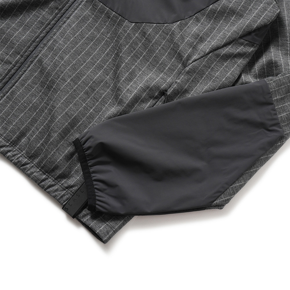 SEASE シーズ ZIPPED HOODIE HYBRID WH049/TJ109 ジップフーディ ハイブリッド N65 GRAPHITE GREY