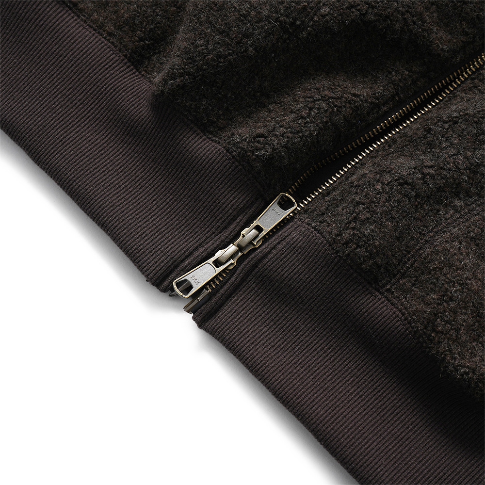 PROTAGONISTA プロタゴニスタ ジップアップ ボアベスト PNT-CT-98 DARK BROWN