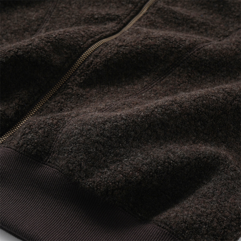 PROTAGONISTA プロタゴニスタ ジップアップ ボアベスト PNT-CT-98 DARK BROWN