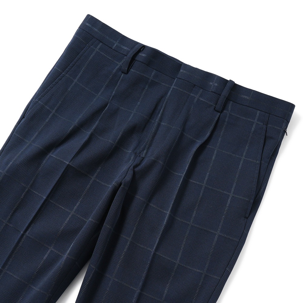 junhashimoto ジュンハシモト CLASSICAL 1 TUCK SLACKS クラシカル 1タックスラックス 1072610055 NAVY