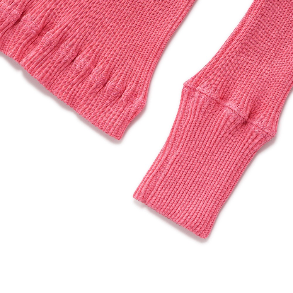 GICIPI ジチピ 2321A PRUGNA プルーニャ LANA SETA 3×3 ウールシルク タートルネック リブニットソー PINK