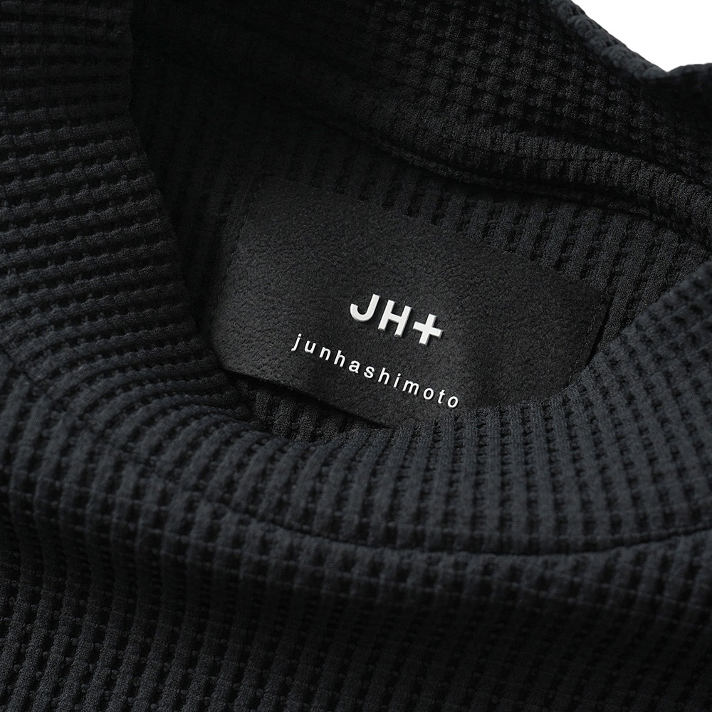junhashimoto ジュンハシモト JH+ WAFFLE THERMAL MOCKNECK ワッフルサーマルモックネック 1102420038 BLACK