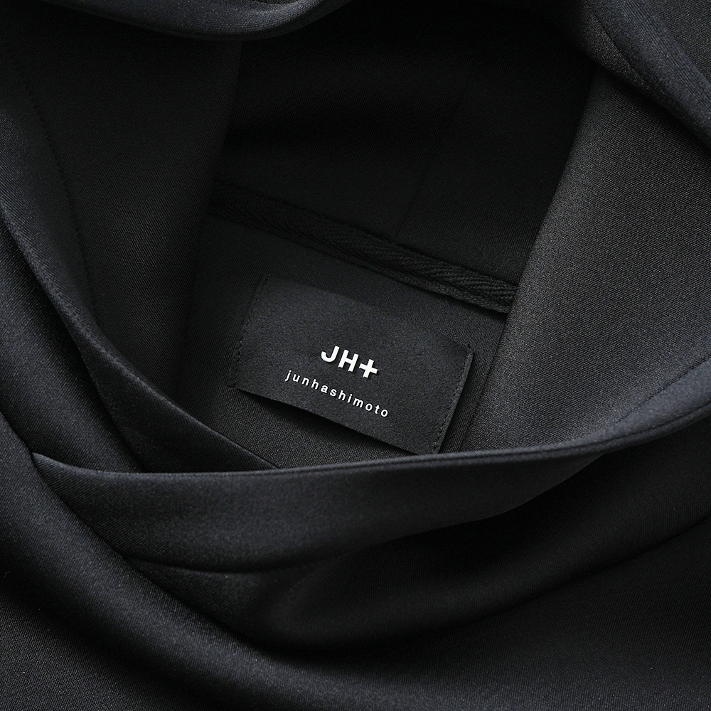 junhashimoto ジュンハシモト JH+ DB WRAP PARKA ダンボールニット ラップパーカ 1102510031 BLACK