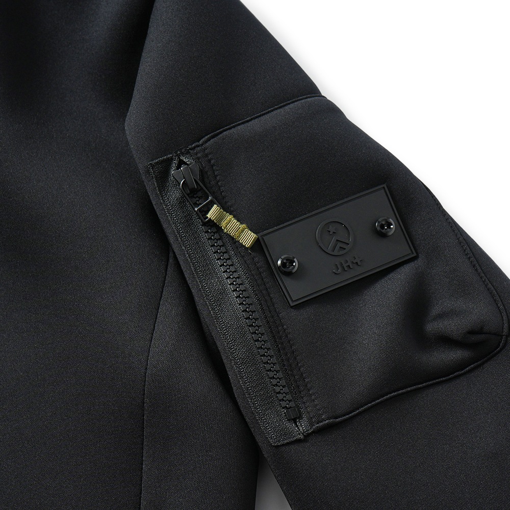 junhashimoto ジュンハシモト JH+ DB WRAP PARKA ダンボールニット ラップパーカ 1102510031 BLACK