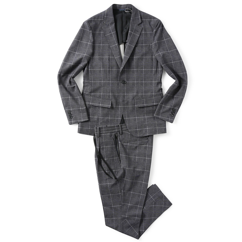 junhashimoto ジュンハシモト ONE TUCK EASY PANTS ワンタック イージーパンツ 1072510057 GREY CHECK
