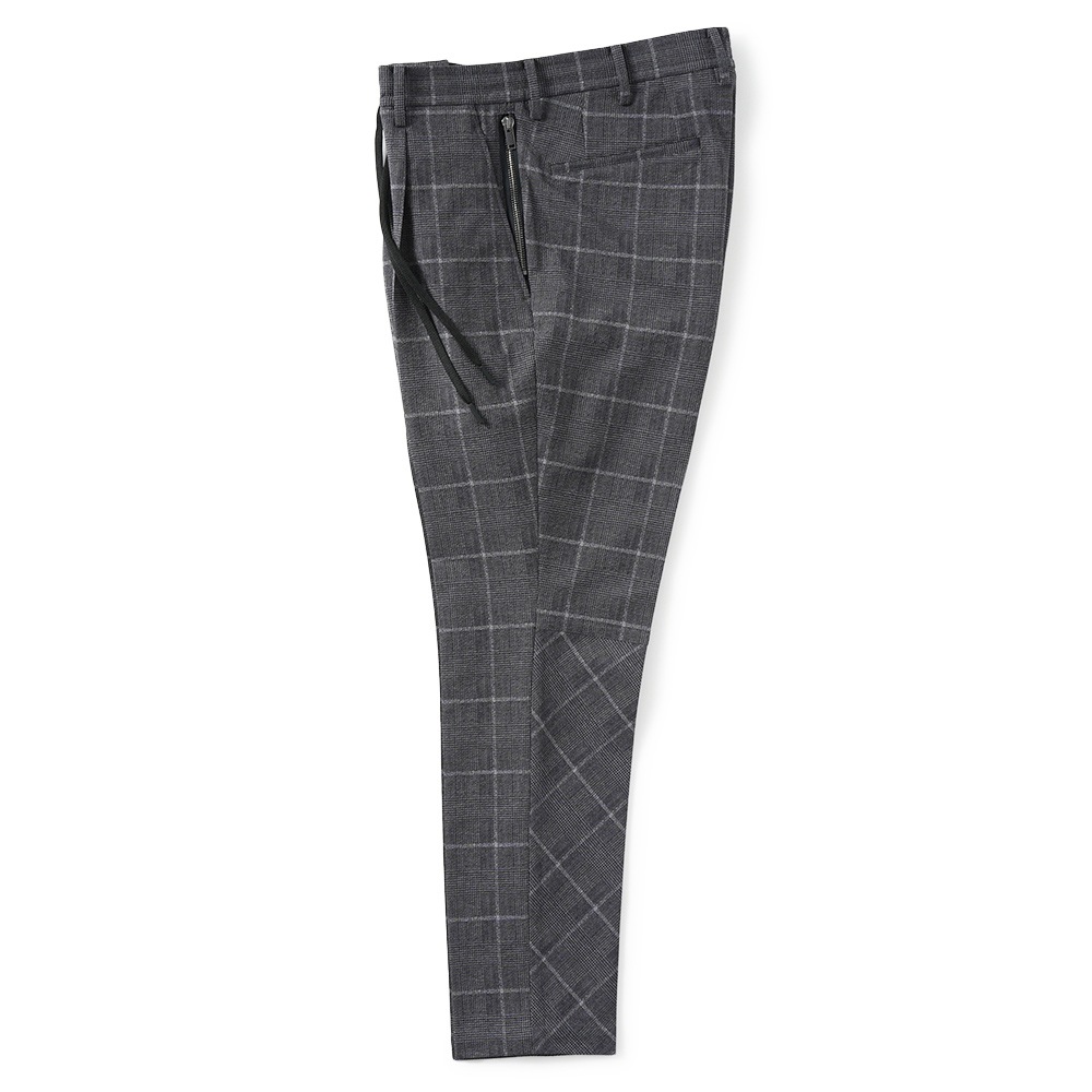 junhashimoto ジュンハシモト ONE TUCK EASY PANTS ワンタック イージーパンツ 1072510057 GREY CHECK