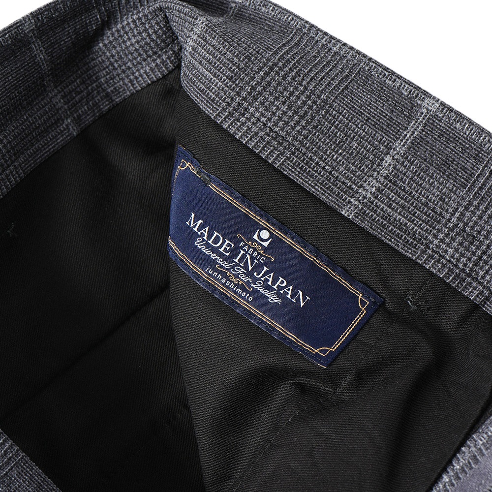 junhashimoto ジュンハシモト ONE TUCK EASY PANTS ワンタック イージーパンツ 1072510057 GREY CHECK