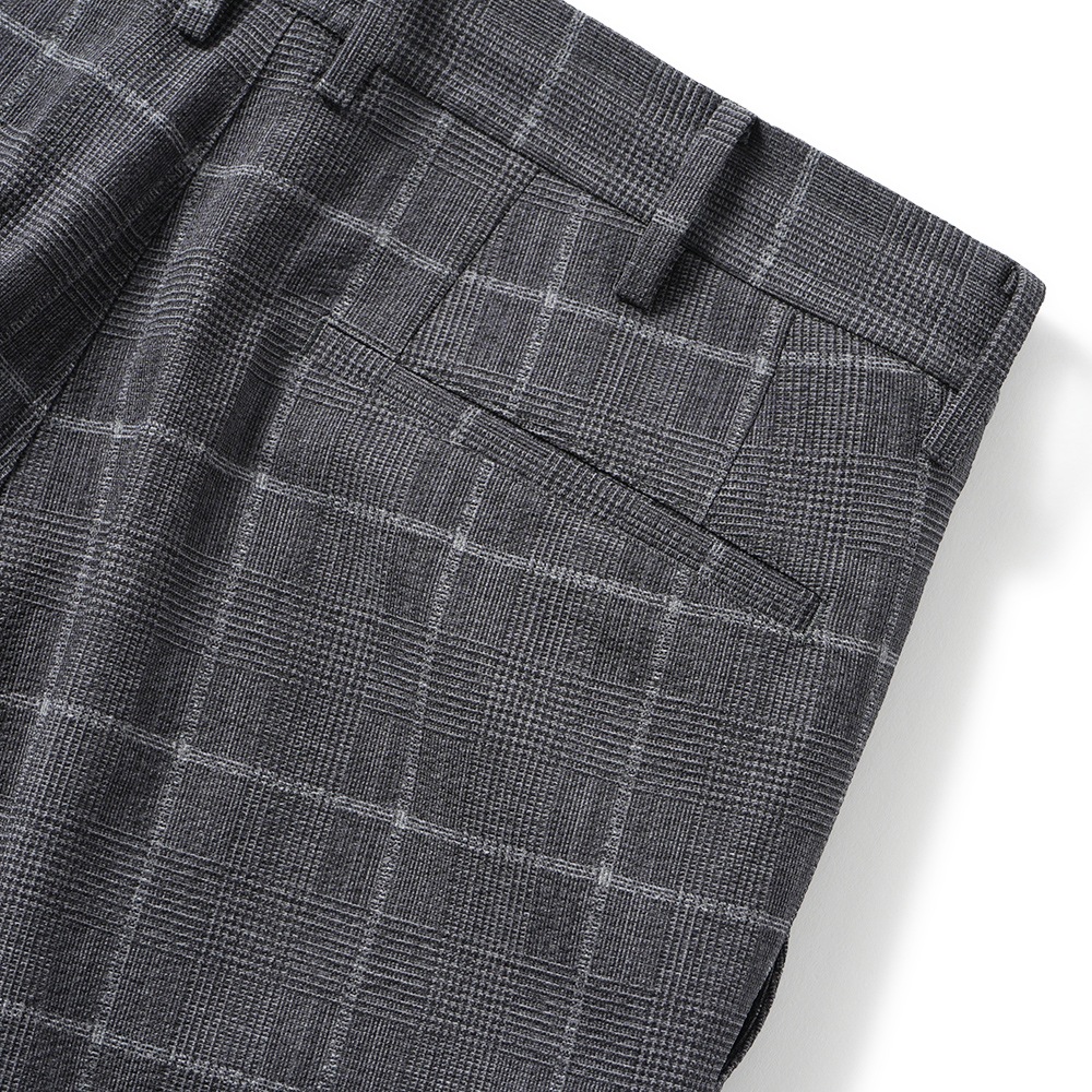 junhashimoto ジュンハシモト ONE TUCK EASY PANTS ワンタック イージーパンツ 1072510057 GREY CHECK