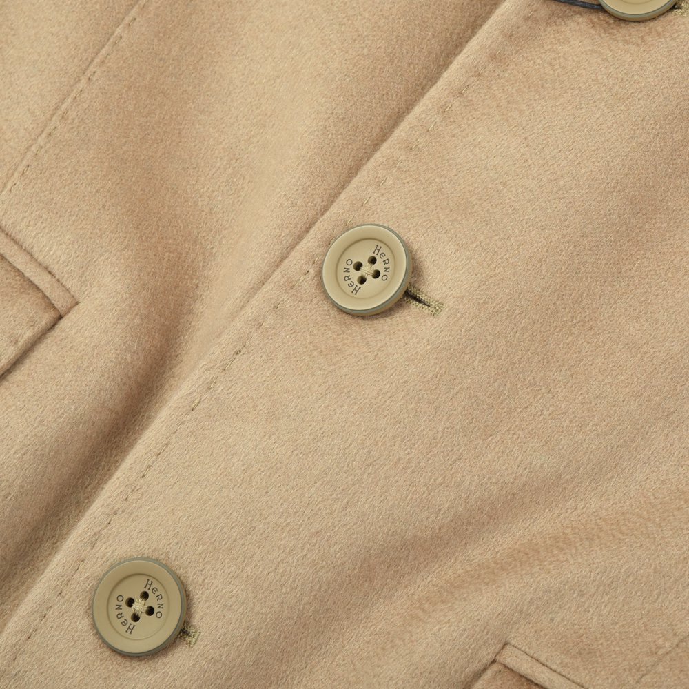 HERNO Chesterfield coat ヘルノ　チェスター　キャメル HERNO（ヘルノ）エコファーチェスターフィールドコート