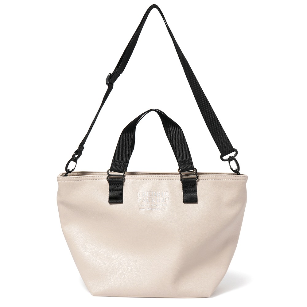 FREDRIK PACKERS フレドリックパッカーズ FAM TOTE ECO LEATHER WIDE ファムトート エコレザー ワイド GREIGE