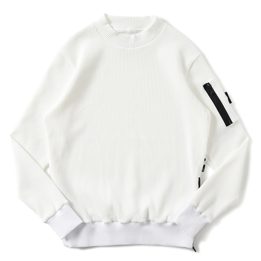 junhashimoto ジュンハシモト JH+ WAFFLE THERMAL MOCKNECK ワッフルサーマルモックネック 1102420038 WHITE
