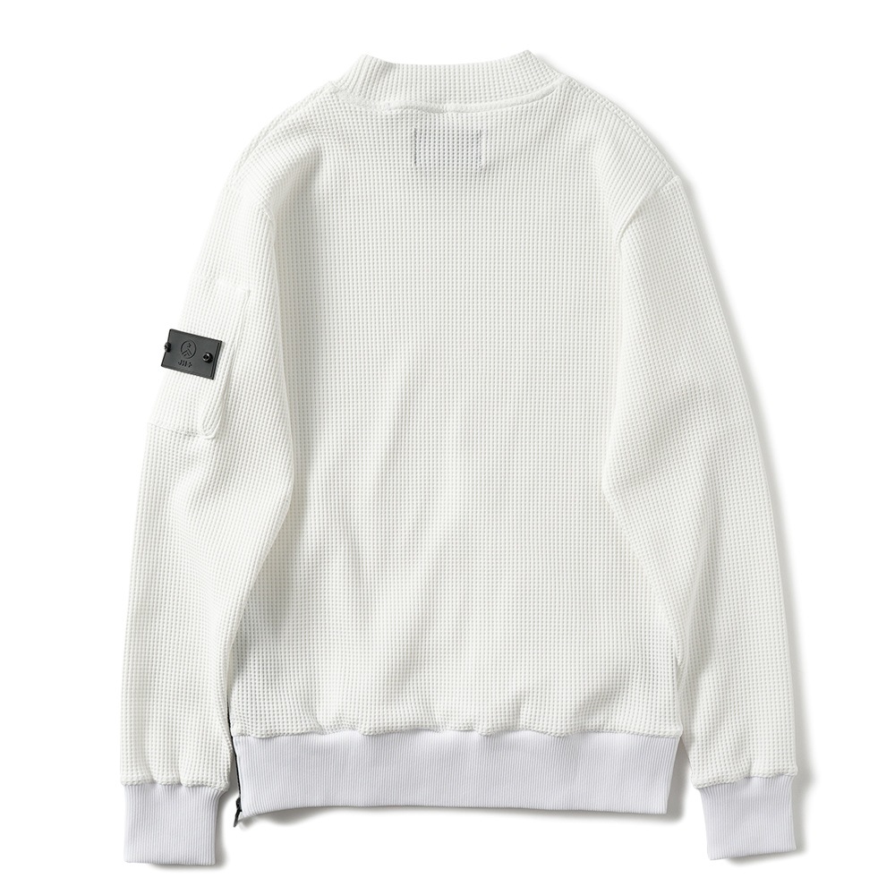 junhashimoto ジュンハシモト JH+ WAFFLE THERMAL MOCKNECK ワッフルサーマルモックネック 1102420038 WHITE