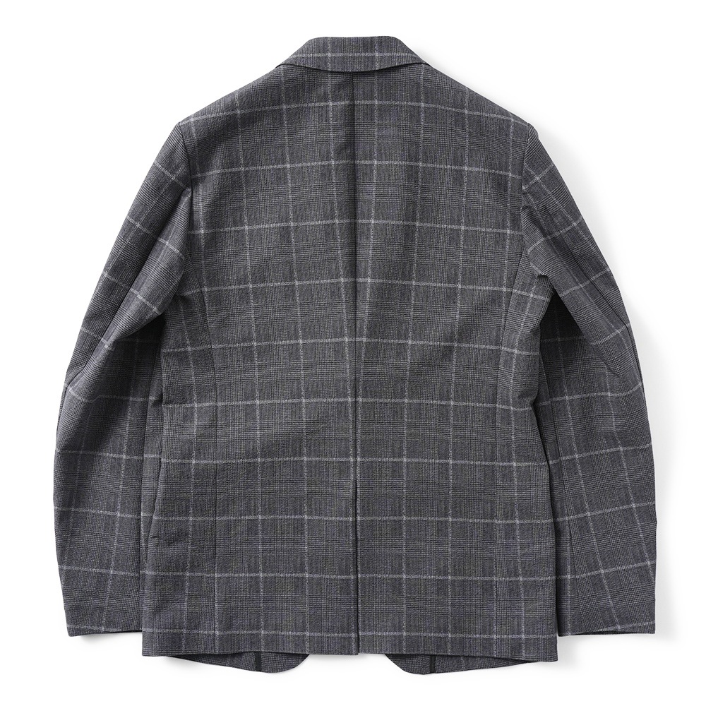 junhashimoto ジュンハシモト LIGHT 2B JACKET -STRETCH GREN CHECK- ライト2B ジャケット ストレッチグレンチェック 1032510007 GREY CHECK