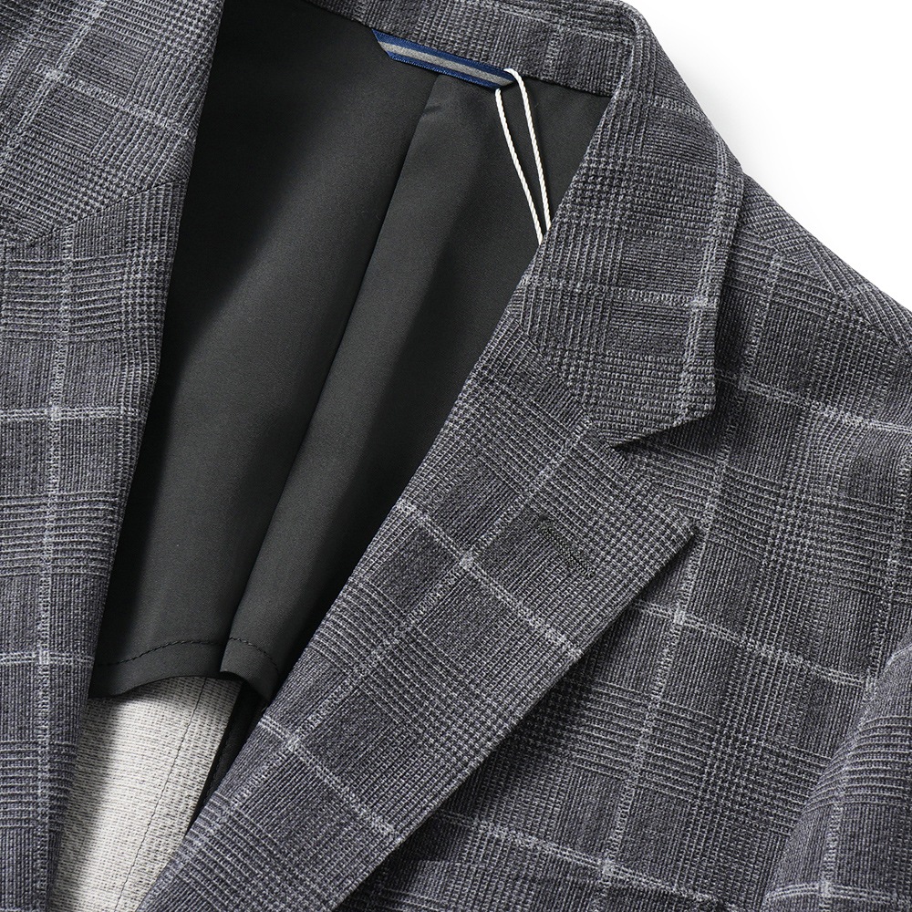 junhashimoto ジュンハシモト LIGHT 2B JACKET -STRETCH GREN CHECK- ライト2B ジャケット ストレッチグレンチェック 1032510007 GREY CHECK